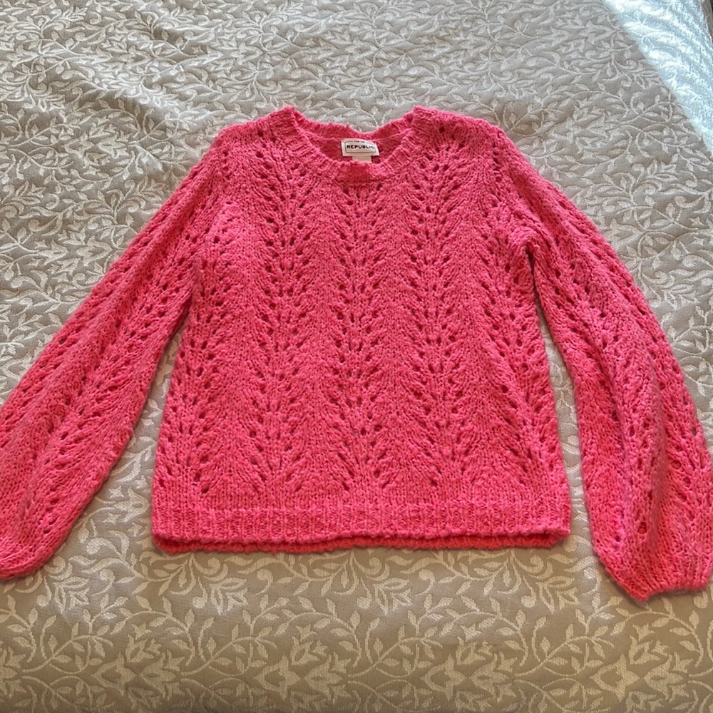 Hot Pink Knitted Sweater
